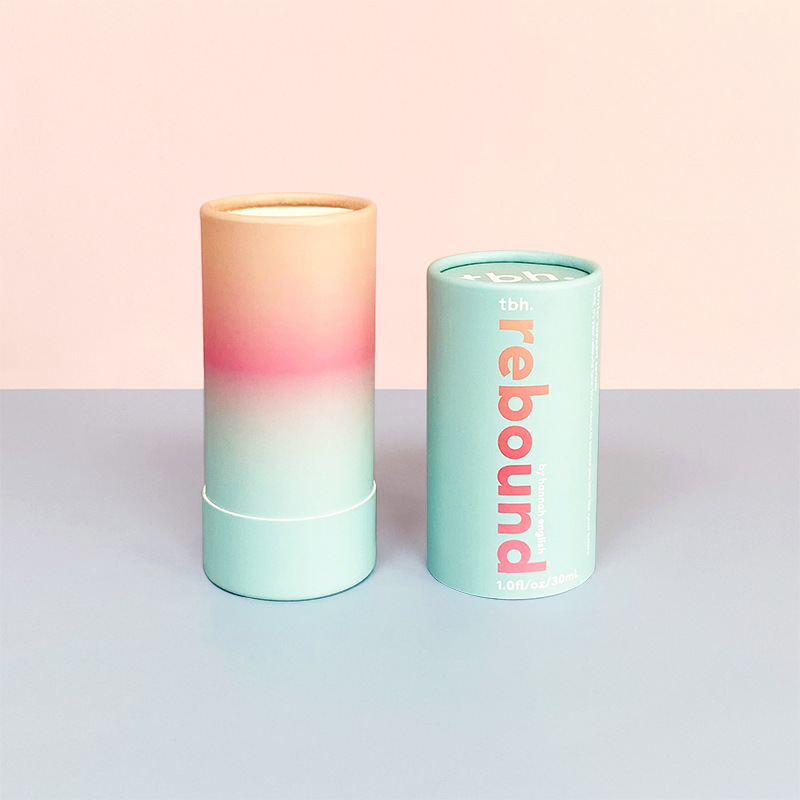 0,3 OZ 0,5 OZ 1 OZ 1,5 OZ 2 OZ 2,5 OZ Scatola di cartone biodegradabile personalizzata vuota per balsamo per labbra deodorante push-up, scatola di carta cosmetica