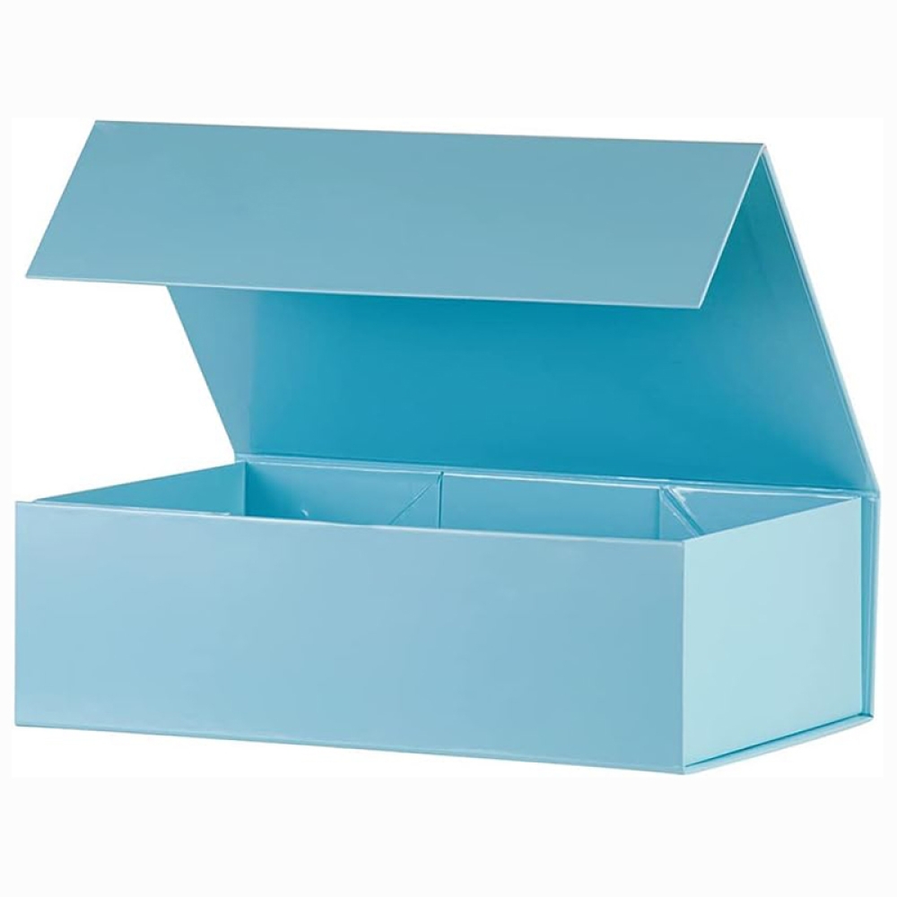 Custom Collapsible cardboard Magnetic Closure Paper Box Packaging for birthday, gift, painting.