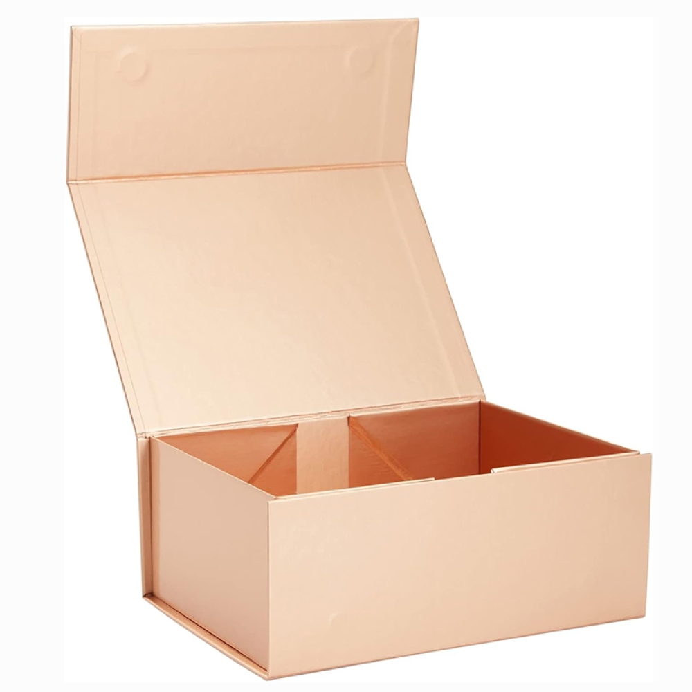 Custom Collapsible cardboard Magnetic Closure Paper Box Packaging for birthday, gift, painting.