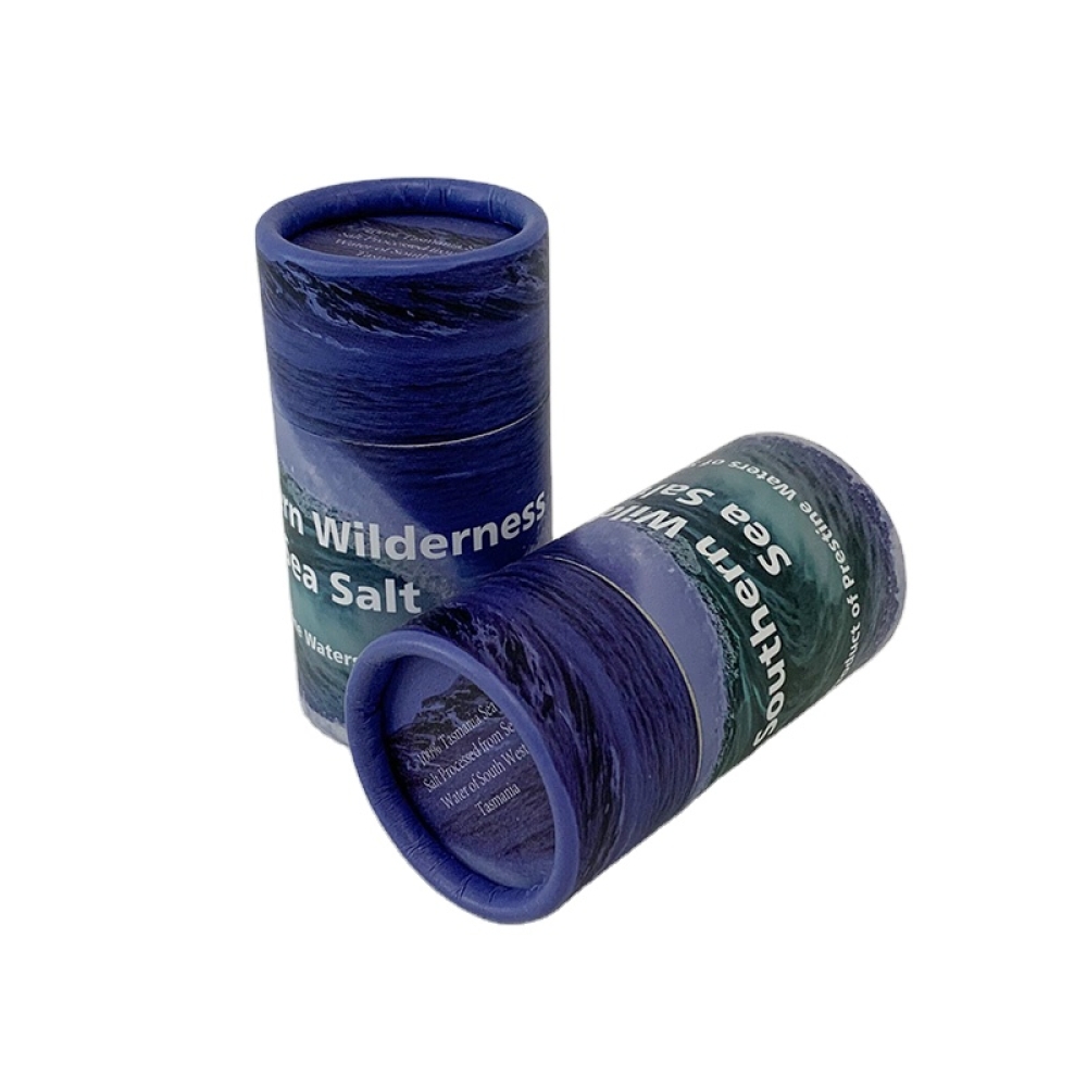 Custom Eco Biodegradable Cardboard Empty Powder shift Food Kraft tube box Powder Spice Salt Packaging Paper Tube With Top Shaker