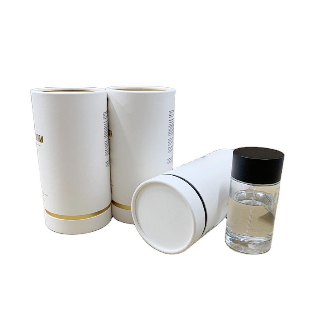 Custom luxury cardboard perfume spray bottle paper tube packaging gift fragrance paper box