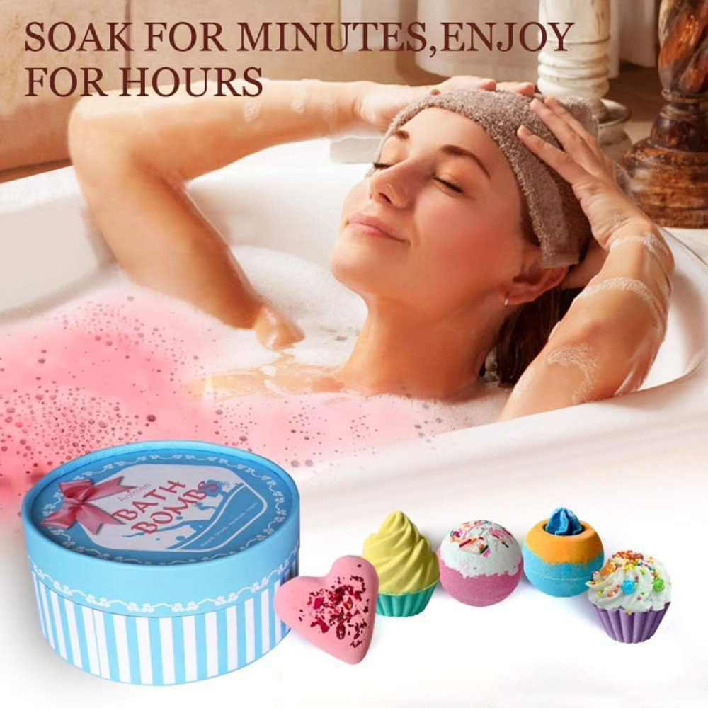 Custom scented bath bombs paper tube packaging handmade soap gift cylinder box
